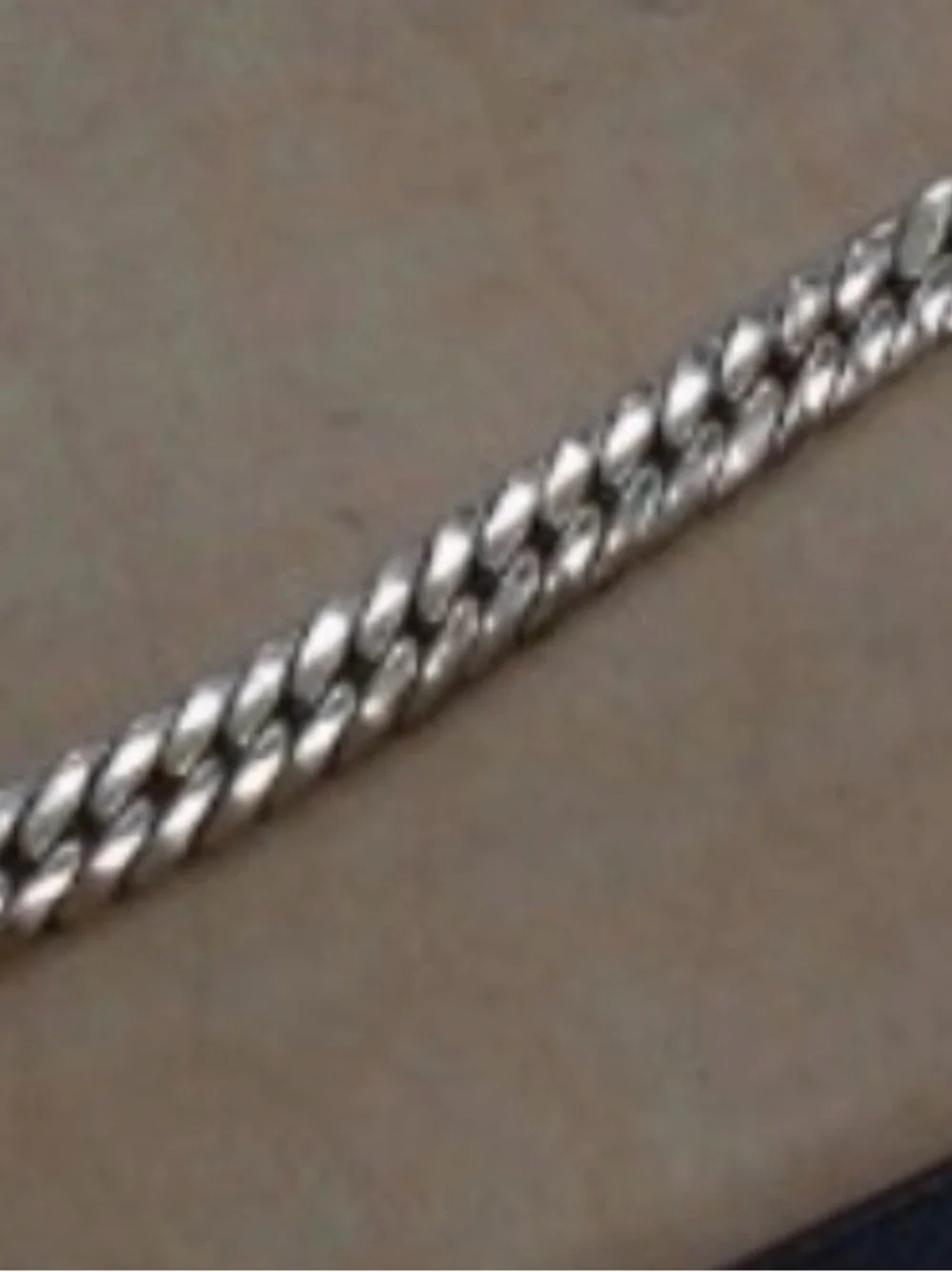 14K Solid Yellow Gold Flat Herringbone Chain Necklace 7mm 17 Inch